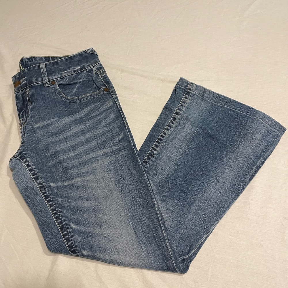 Stylish Blue Flare Women's Jeans